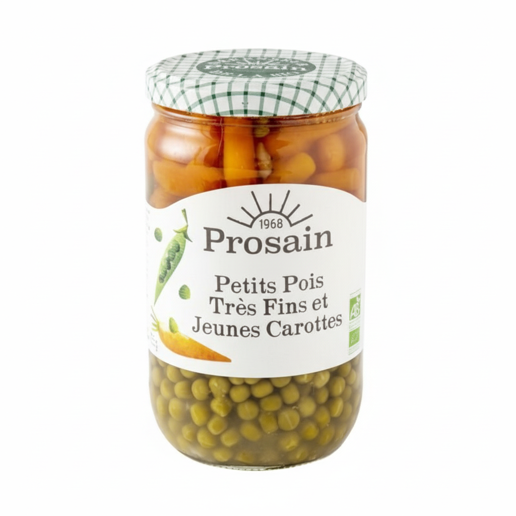 Prosain -- Petits pois très fins et jeunes carottes - 660 g