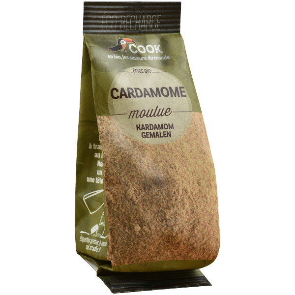 Cook épices -- Cardamome en poudre bio (éco recharge) - 35 g