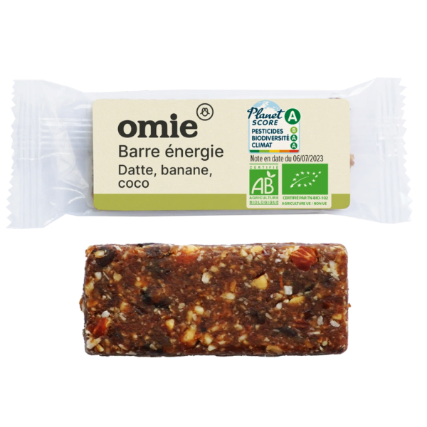 Omie -- Barre énergie banane coco bio - 35 g