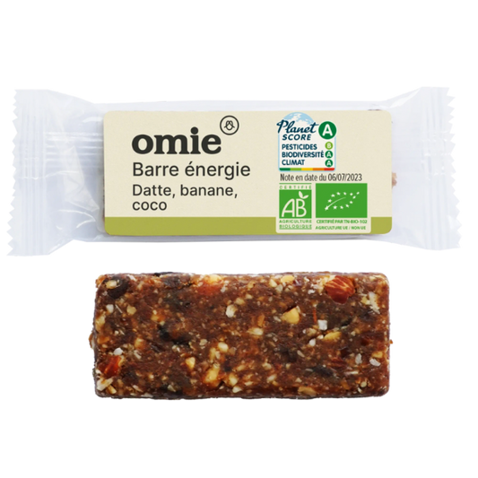 Omie -- Barre énergie banane coco bio - 35 g