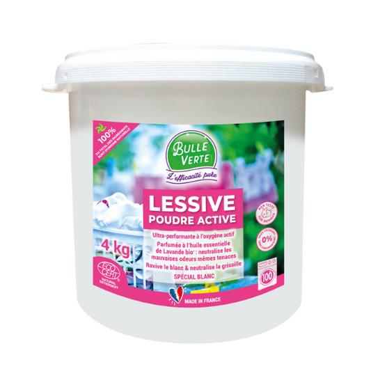 Bulle Verte -- Lessive poudre active lavande - 4 kg