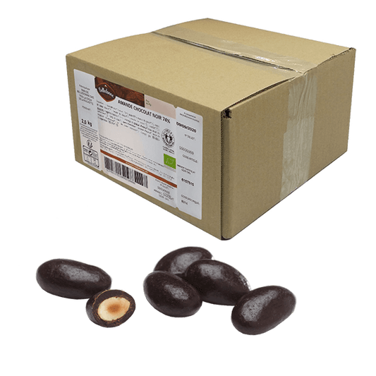 Belledonne -- Amandes chocolat noir 74% bio - vrac 2 kg