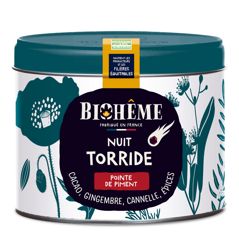 Biohême -- Infusion Nuit Torride boite métal vrac - 50g